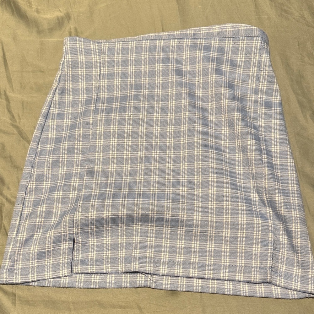 Plaid Blue Women's Skirt